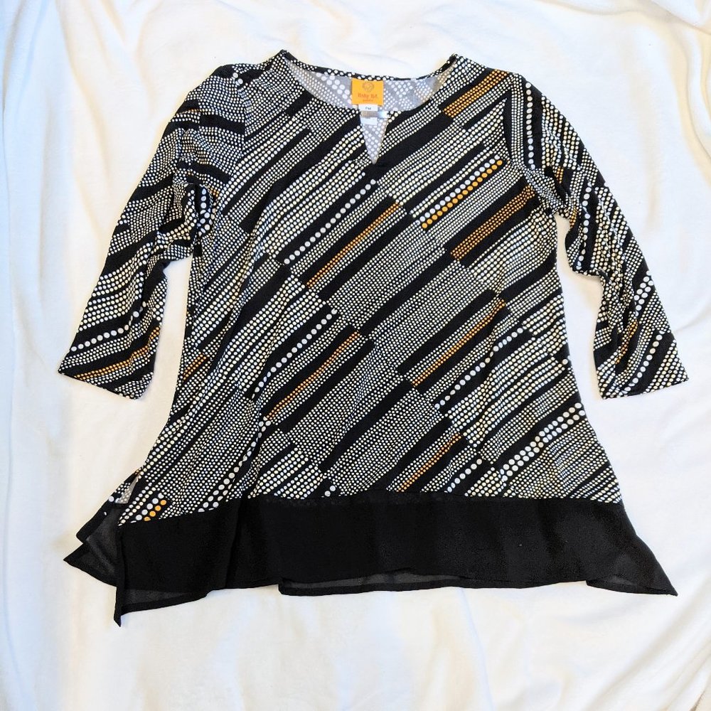 Ruby Rd Petite Medium Dotted Graphic Tunic
